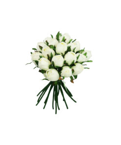 Alternative view of White Rose Bud 18 Head 28cm