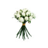 White Rose Bud 18 Head 28cm
