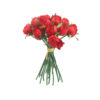 Red Rose Bud 18 Head 28cm