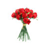 Red Rose Bud 18 Head 28cm