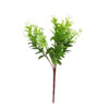 Light Green Plastic Leaves 5 Branches 37cm