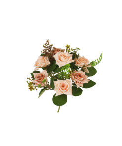 Champagne Rose Bunch 7 Head 32cm