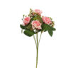 Pink Rose Bunch 7 Head 32cm