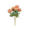 Light Salmon Peony Rose Bush 9 Head 40cm