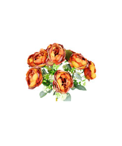 Alternative view of Bronze Peony Rose Bush 9 Head 40cm