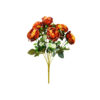 Bronze Peony Rose Bush 9 Head 40cm
