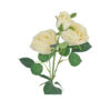 Cream Rose Flower With 3 Heads 58cm
