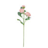 Dark Pink Rose Flower With 3 Heads 58cm