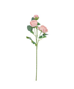 Dark Pink Rose Flower With 3 Heads 58cm