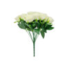 White Rose Bush 18 Head 47cm