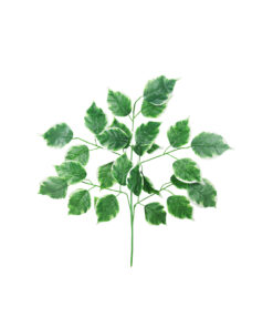 2 Tone White/Green Leaves Branch 78cm