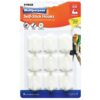 White Self-Stick Hooks 4cm 9 Pack