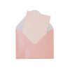 Light Pink Small Pearlised Cards & Envelopes Set 12pc