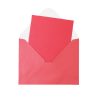 Red Pearlised Cards & Envelopes Set 12pc