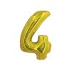 Holographic Gold Number 4 Balloon