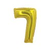 Holographic Gold Number 7 Balloon