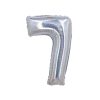 Holographic Silver Number 7 Balloon