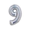 Holographic Silver Number 9 Balloon
