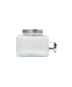 1 Tap Ribbed Dispenser With Metal Lid 3700ml - Image 3