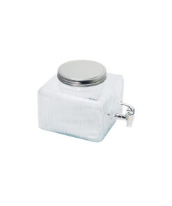 1 Tap Ribbed Dispenser With Metal Lid 3700ml