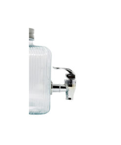 1 Tap Ribbed Dispenser With Metal Lid 3700ml - Image 4