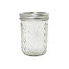 Glass Mason Jar With Metal Split Lid + Chalkboard 16oz