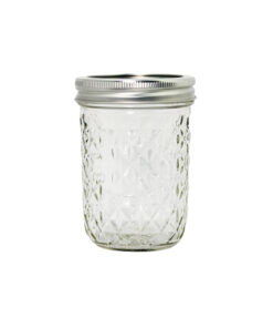 Glass Mason Jar With Metal Split Lid + Chalkboard 16oz