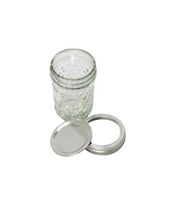 Alternative view of Glass Mason Jar With Metal Split Lid + Chalkboard 8oz