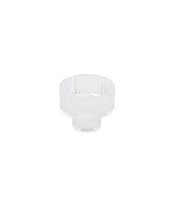 Clear Dual Purpose Glass Candle Cup 6.3 x 5.2cm