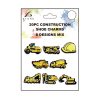 Construction Shoe Charms Decoration 20pc