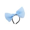 Net Light Blue Bow Headband 30cm