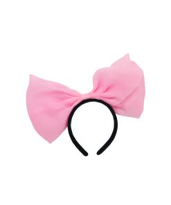 Net Light Pink Bow Headband 30cm
