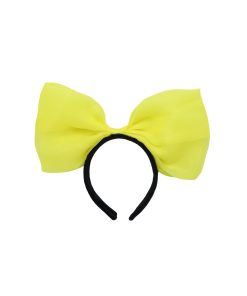 Net Yellow Bow Headband 30cm