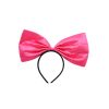 Satin Hot Pink Bow Headband