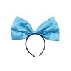 Satin Light Blue Bow Headband