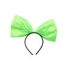 Satin Lime Green Bow Headband