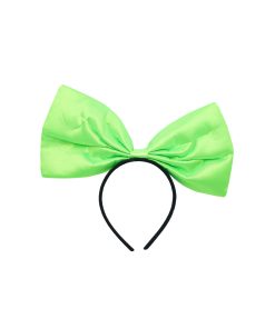 Satin Lime Green Bow Headband