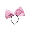 Satin Light Pink Bow Headband