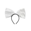 Satin White Bow Headband