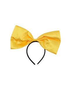 Satin Yellow Bow Headband