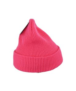Pink Winter Knitted Double Beanie Hat Adults