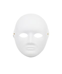 Full Face Paintable Paper Mask Small