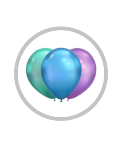 12in Chrome Latex Balloons