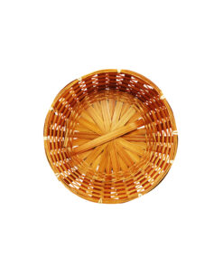 Alternative view of Dark Brown Round Bamboo Baskets 27x12cm