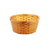 Dark Brown Round Bamboo Baskets 27x12cm