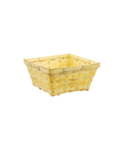 Natural Bamboo Square Baskets  23x23x11cm