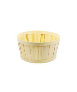 Natural Bamboo Round Basket 21.5x12cm