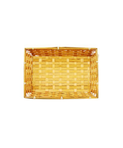 Alternative view of Dark Brown Rectangle Bamboo Basket 30x20x7cm