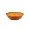 Dark Brown Round Bamboo Basket 30cm