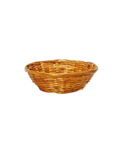 Dark Brown Round Bamboo Baskets 20cm